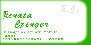 renata czinger business card